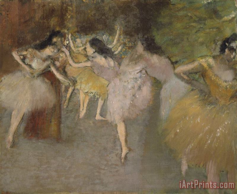 Rehearsal Before The Ballet painting - Edgar Degas Rehearsal Before The Ballet Art Print