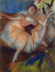 Edgar Degas Seated Dancer painting