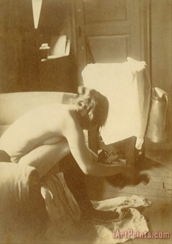 Seated Nude painting - Edgar Degas Seated Nude Art Print