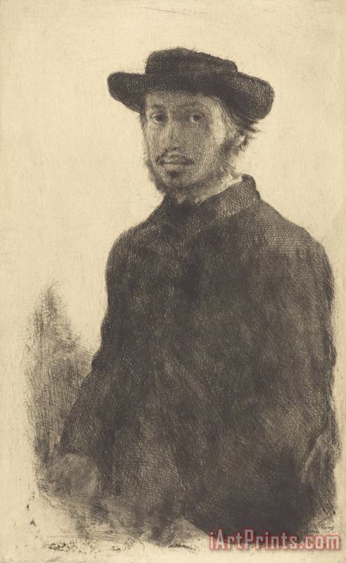 Self Portrait (edgar Degas, Par Lui Meme) painting - Edgar Degas Self Portrait (edgar Degas, Par Lui Meme) Art Print