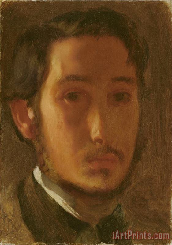 Edgar Degas Self Portrait with White Collar Art Print