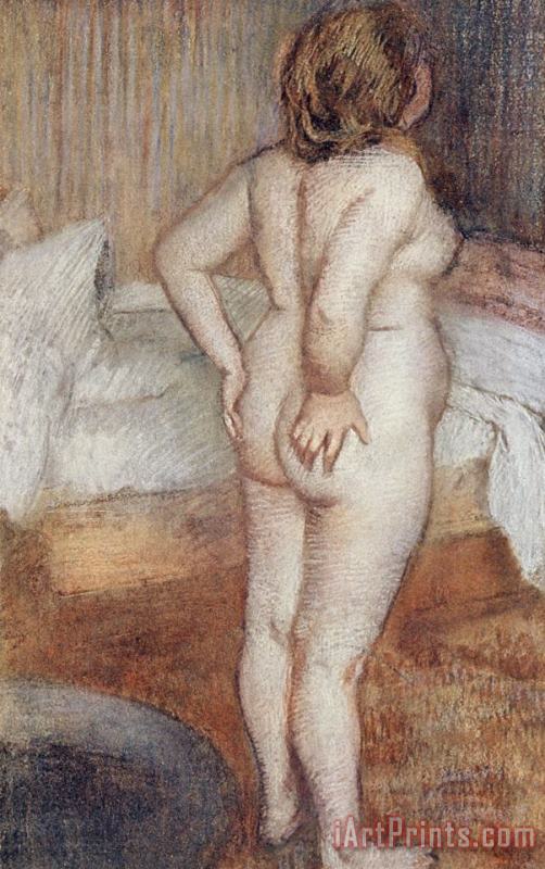 Standing Nude painting - Edgar Degas Standing Nude Art Print