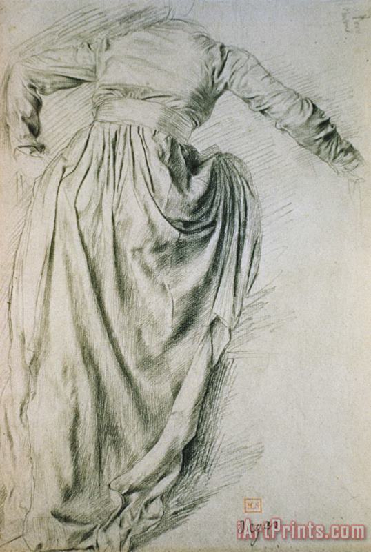 Edgar Degas Study of a Draped Woman Art Print