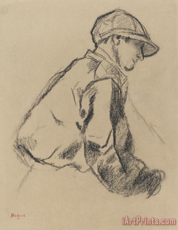 Edgar Degas Study of a Jockey Art Print