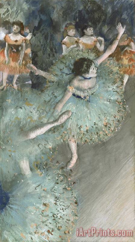 Edgar Degas Swaying Dancer (dancer in Green) Art Painting