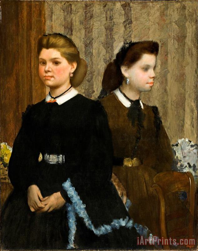Edgar Degas The Bellelli Sisters (giovanna And Giuliana Bellelli) Art Painting