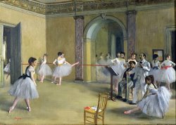 Edgar Degas The Dance Foyer at the Opera on the rue Le Peletier painting