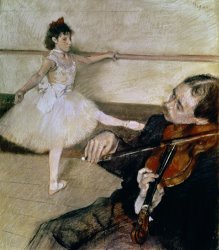Edgar Degas The Dance Lesson painting