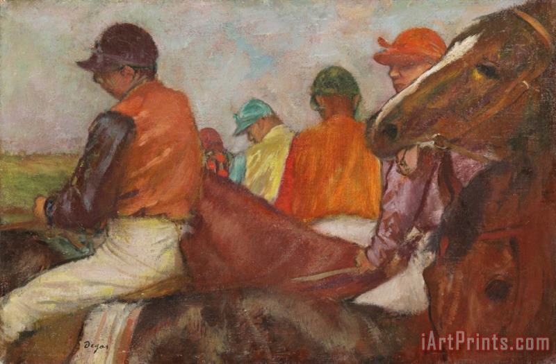 Edgar Degas The Jockeys Art Painting