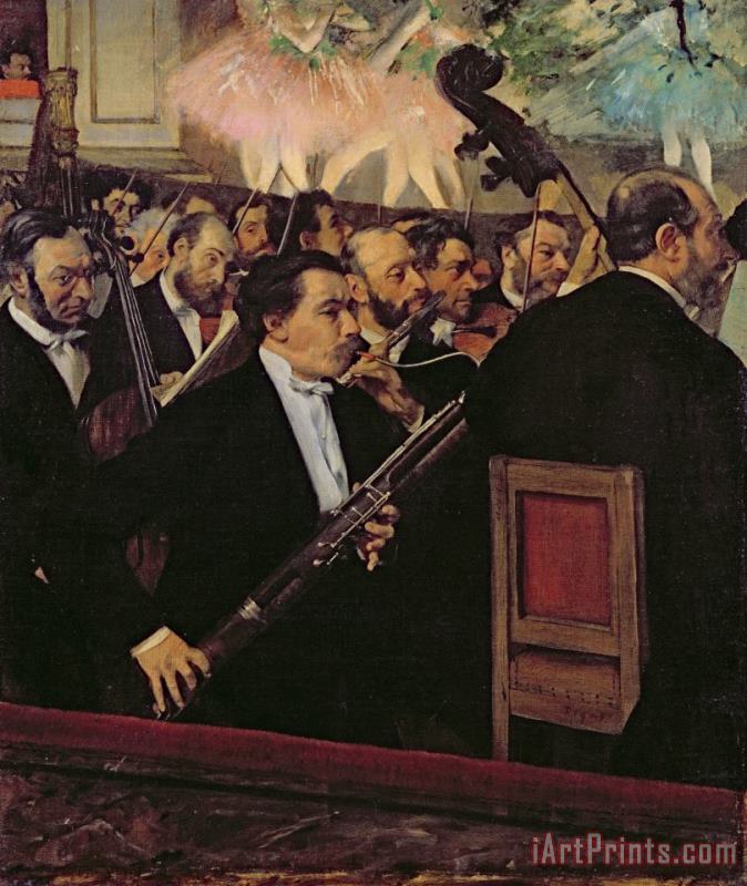 Edgar Degas The Opera Orchestra Art Print