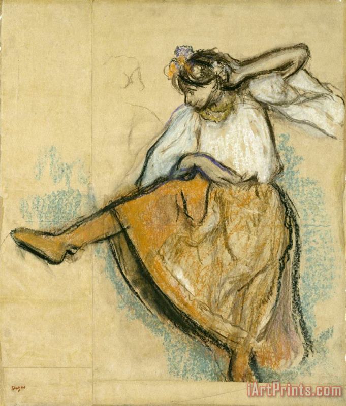 The Russian Dancer painting - Edgar Degas The Russian Dancer Art Print