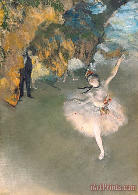 Edgar Degas The Star Or Dancer On The Stage Art Painting