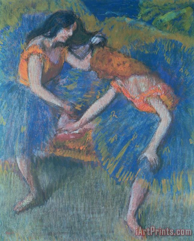 Edgar Degas Two Dancers Art Print