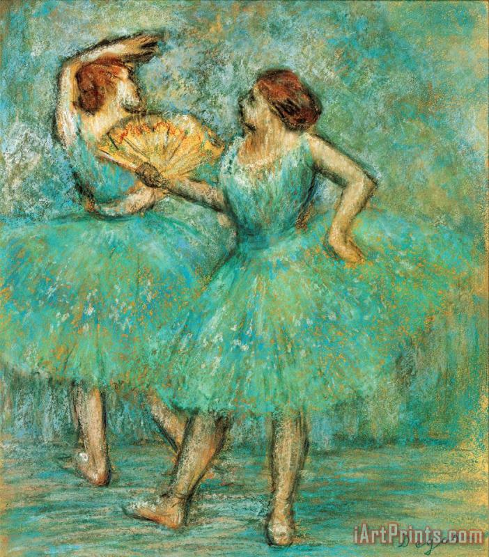 Two Dancers, C. 1905 painting - Edgar Degas Two Dancers, C. 1905 Art Print
