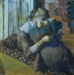 Edgar Degas Two Women painting