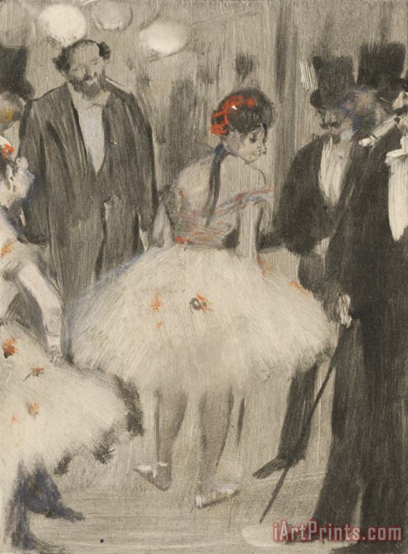 Edgar Degas Virginie Being Admired While The Marquis Cavalcanti Looks on Art Print