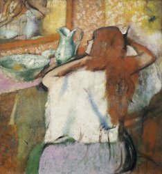 Edgar Degas Woman at her Toilet painting