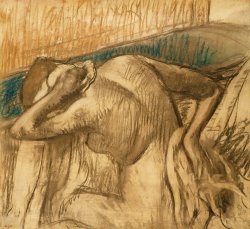 Edgar Degas Woman at her Toilet painting