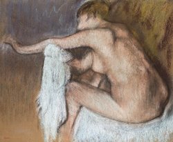 Edgar Degas Woman Drying her Arm painting