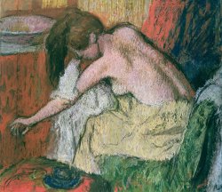 Edgar Degas Woman Drying Herself painting
