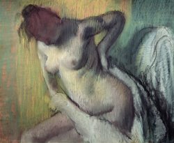 Edgar Degas Woman Drying Herself painting