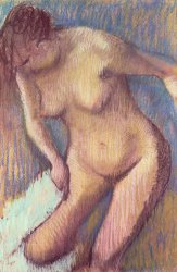 Edgar Degas Woman Drying Herself painting