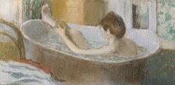 Edgar Degas Woman in her Bath painting