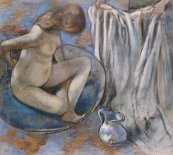 Edgar Degas Woman in the Tub painting