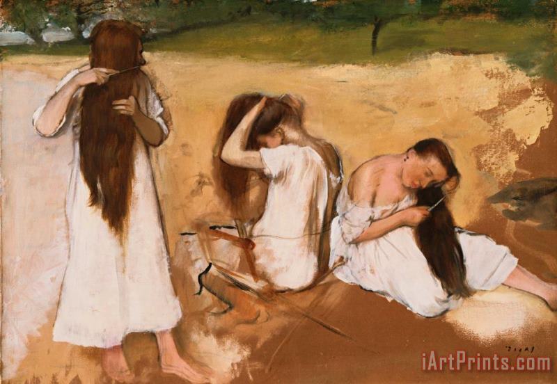 Edgar Degas Women Combing Their Hair Art Print