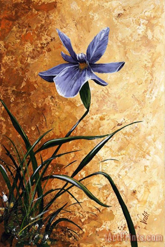 My flowers - Iris painting - Edit Voros My flowers - Iris Art Print