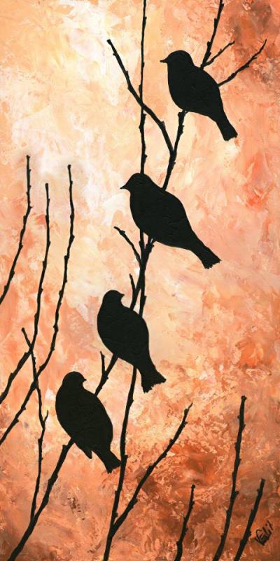 Edit Voros Night Birds 004 Art Print