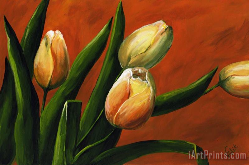 Edit Voros Tulips Art Painting