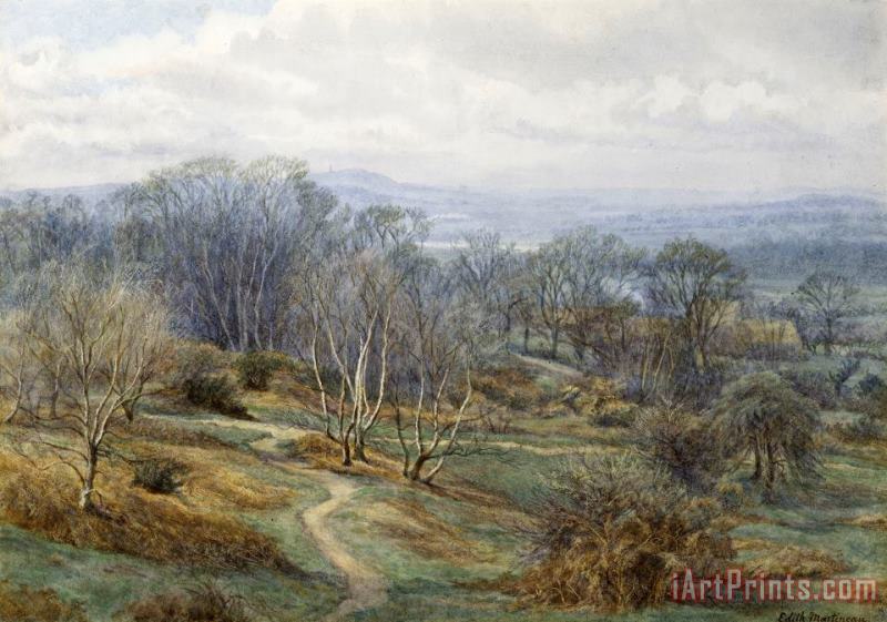Edith Martineau Hampstead Heath Looking Towards Harrow On The Hill Art Painting