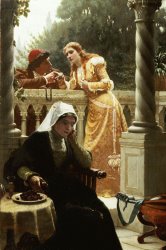 Edmund Blair Leighton A Stolen Interview painting
