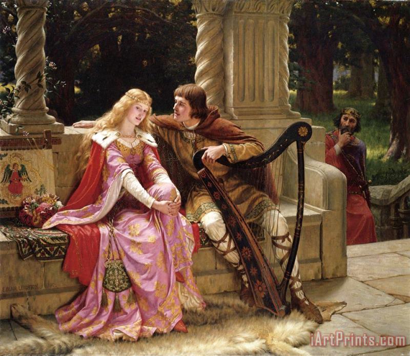 The End of The Song painting - Edmund Blair Leighton The End of The Song Art Print