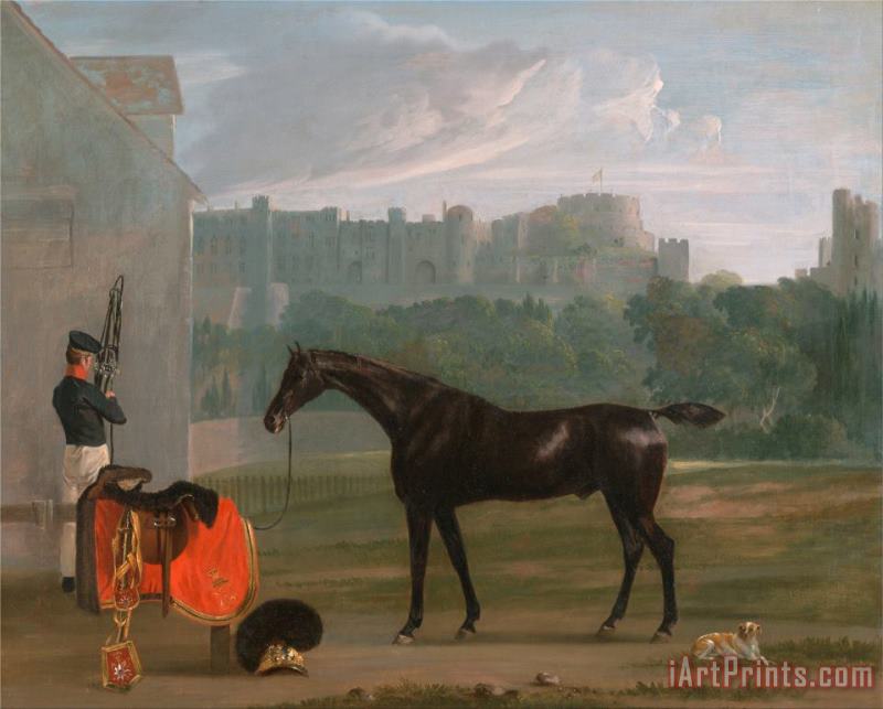 Edmund Bristow Outside The Guard House at Windsor Art Painting