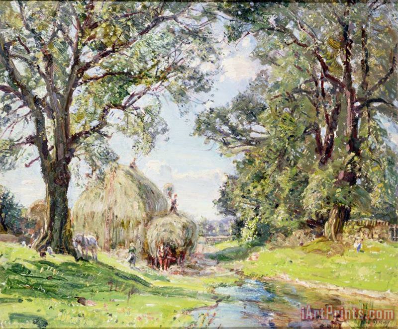 Surrey Landscape painting - Edmund George Warren Surrey Landscape Art Print