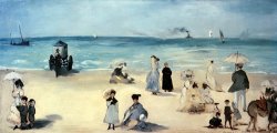 Beach Art for sale - Beach Scene by Edouard Manet