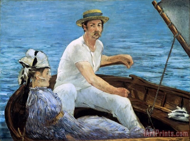 Edouard Manet Boating Art Painting