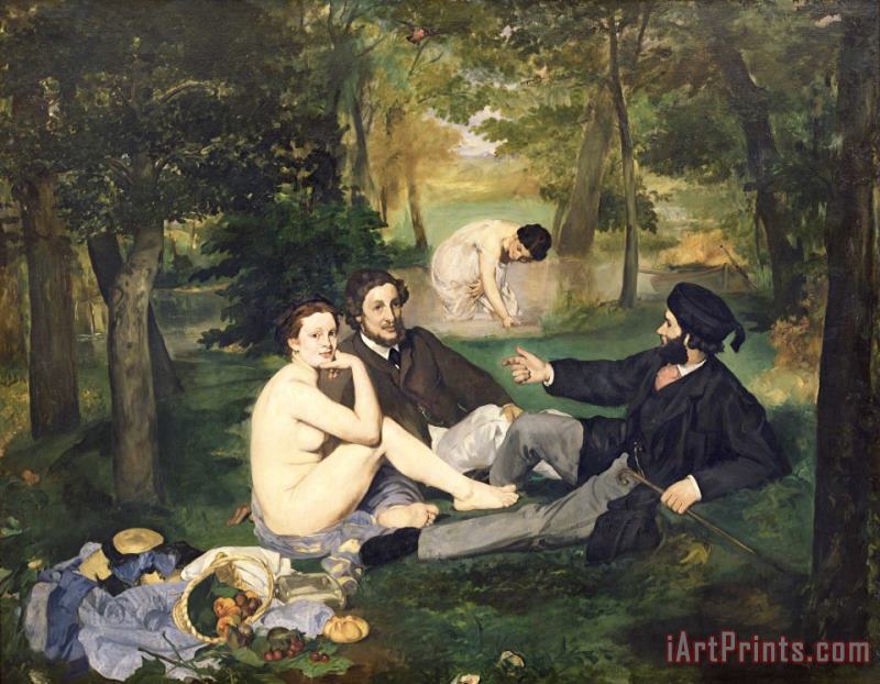 Dejeuner sur l Herbe painting - Edouard Manet Dejeuner sur l Herbe Art Print