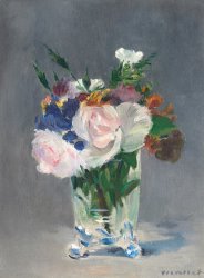 Edouard Manet Flowers In A Crystal Vase painting