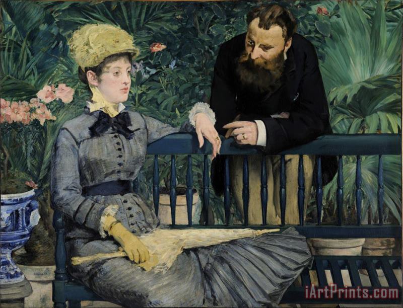 Edouard Manet In The Conservatory Art Painting