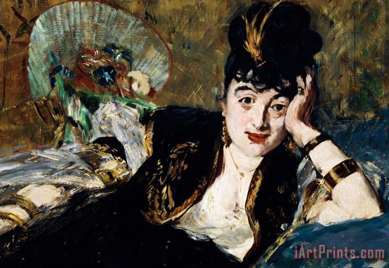 Edouard Manet Lady With Fan Portrait Of Marie Anne De Callias Known As Nina De Callias Art Print
