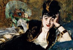 Edouard Manet Lady With Fan Portrait Of Marie Anne De Callias Known As Nina De Callias painting
