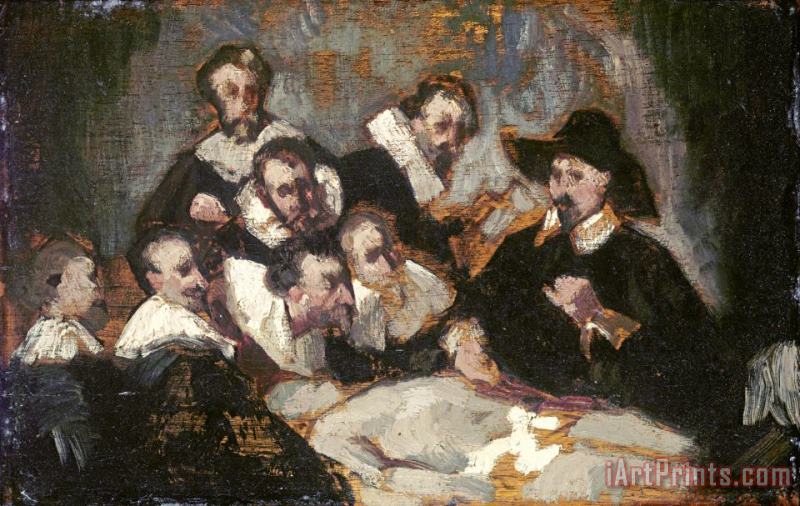 The Anatomy Lesson painting - Edouard Manet The Anatomy Lesson Art Print