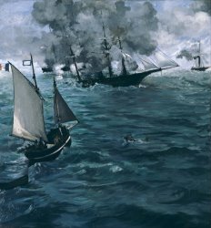 Edouard Manet The Battle Of The Uss Kearsarge And The Css Alabama