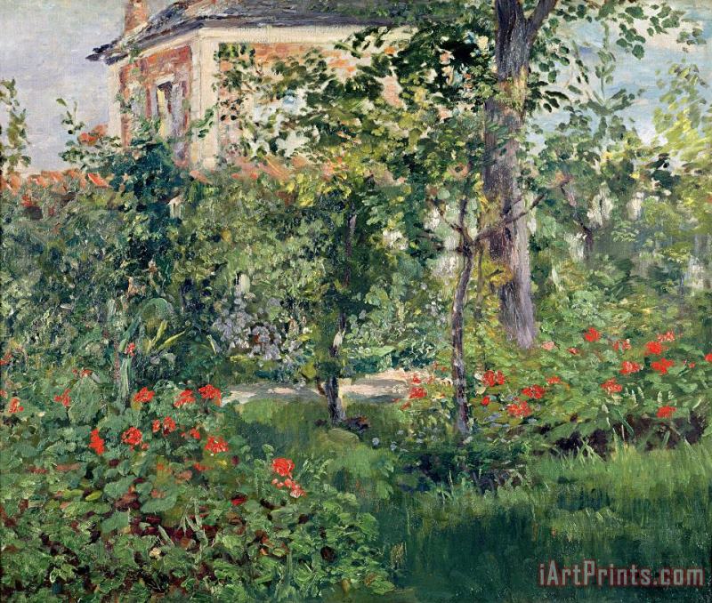 Edouard Manet The Garden at Bellevue Art Painting