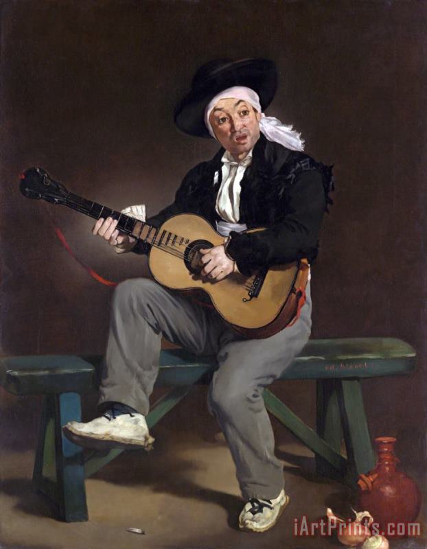 Edouard Manet The Spanish Singer Art Painting