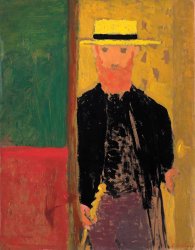 Edouard Vuillard Autoportrait a La Canne Et Au Canotier