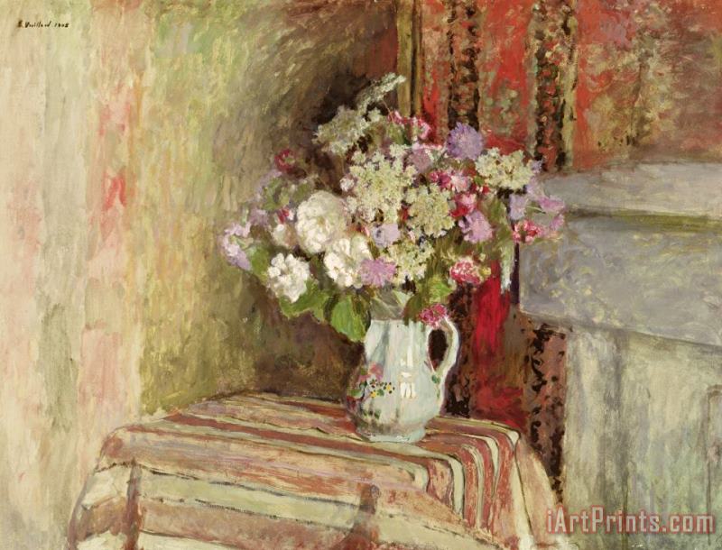 Edouard Vuillard Flowers in a Vase Art Painting